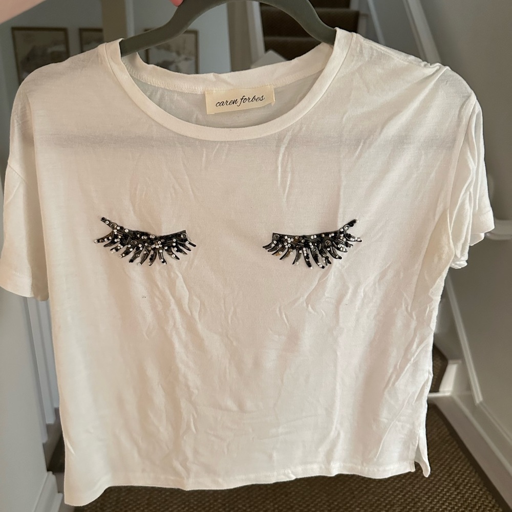 Beaded Eyelash tshirt